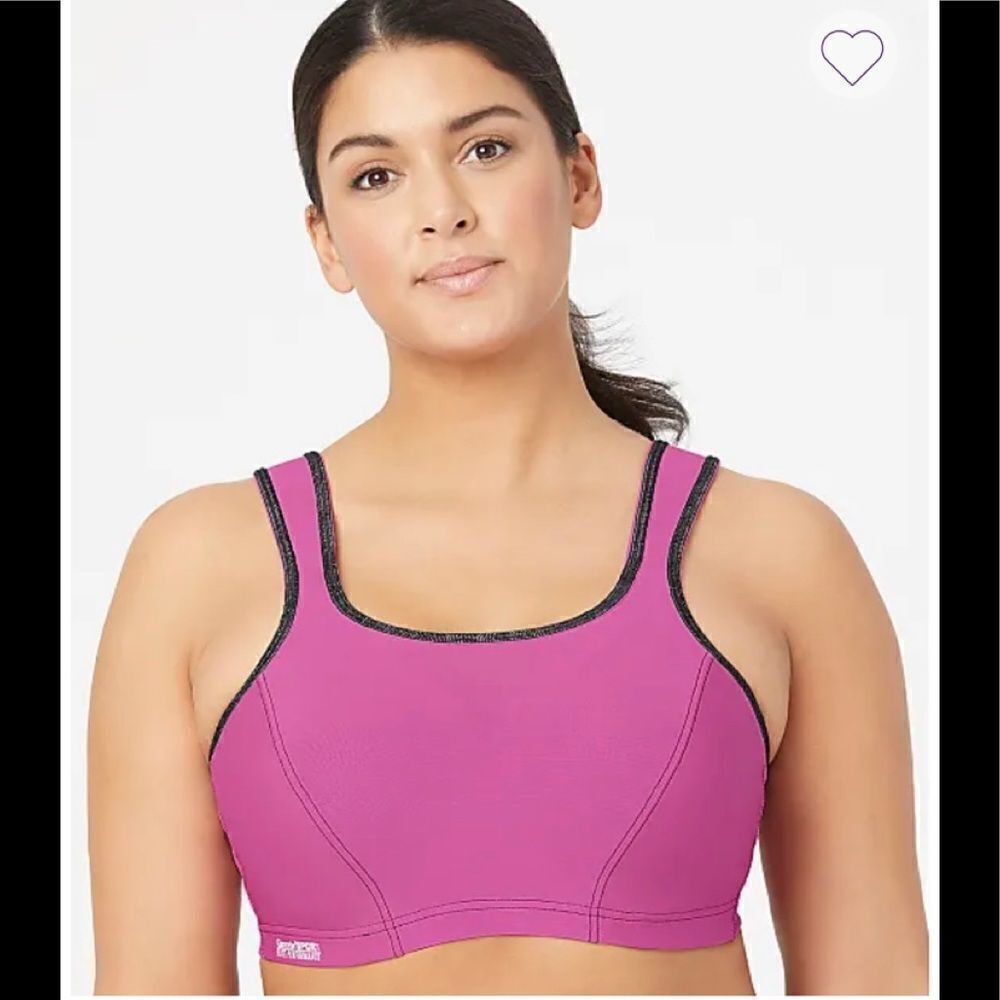 Glamorise Sport elite performance wonderwire sports bra sz 42c